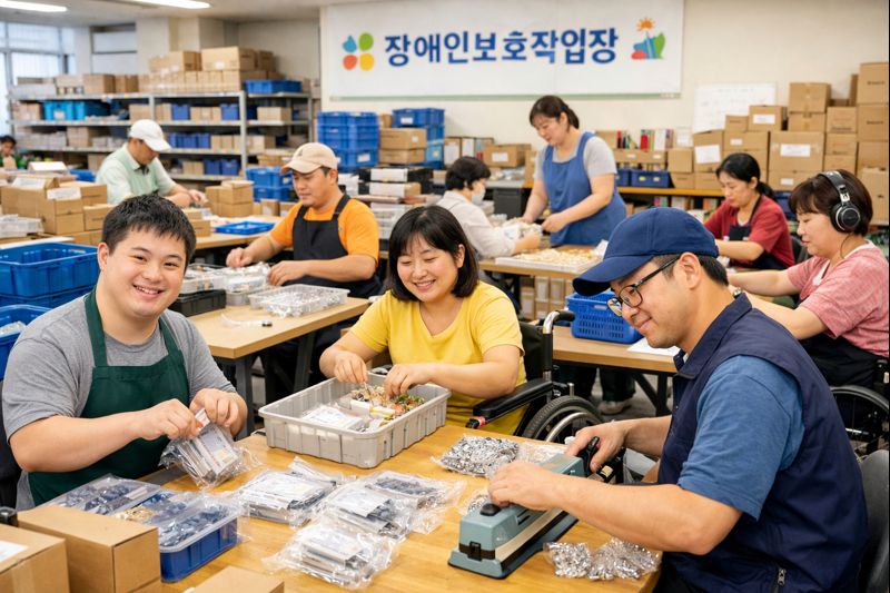 장애인보호작업장의 근로장애인